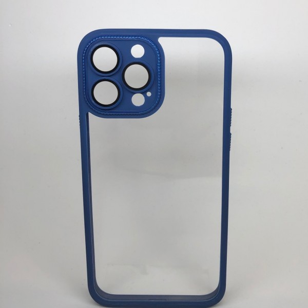 Capa Azul Marinho com Transparente - Iphone 13 Pro Max