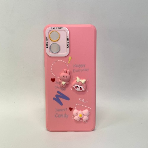 Capa Bichinho Rosa Bebê Moto E13