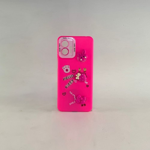 Capa Bichinho Rosa Choque Moto G23