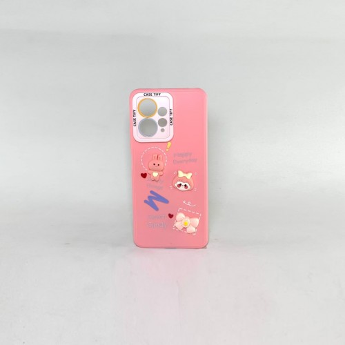 Capa Bichinho Rosa Redmi Note 12 4g