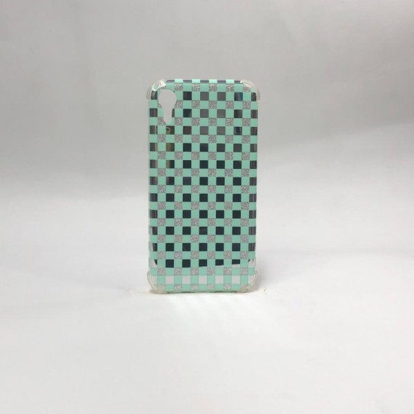 Capa Brilho  Quadriculada Verde - Iphone Xr 