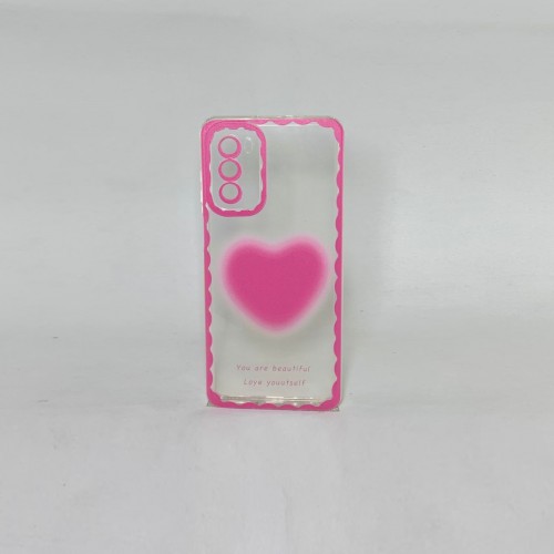 Capa Coração Rosa Moto G62