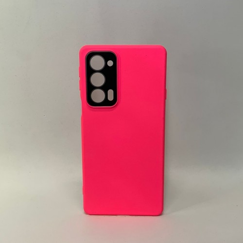 Capa Fosca Rosa com Lente Moto Edge 20