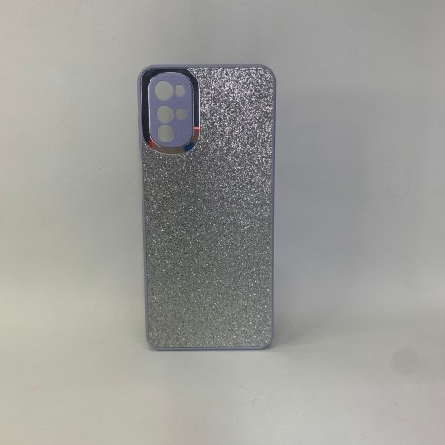 Capa Glitter Borda Roxa Moto G22