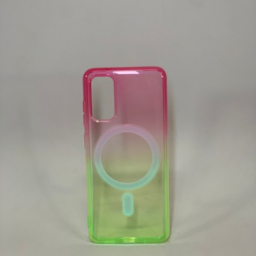 Capa Magsafe Rosa e Verde Galaxy S20