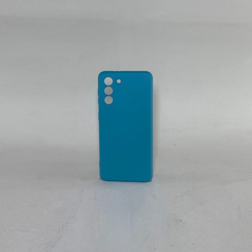 Capa Silicone Azul Claro Galaxy S21