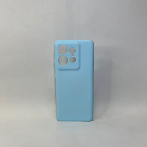 Capa Silicone Azul Claro Moto Edge 50 Pro