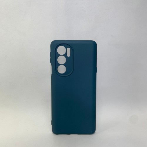 Capa Silicone Azul Escuro Moto Edge 30 Pro 5g