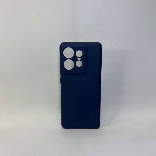 Capa Silicone Azul Escuro Moto Edge 50 Pro