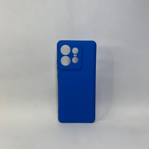 Capa Silicone Azul Moto Edge 50 Pro