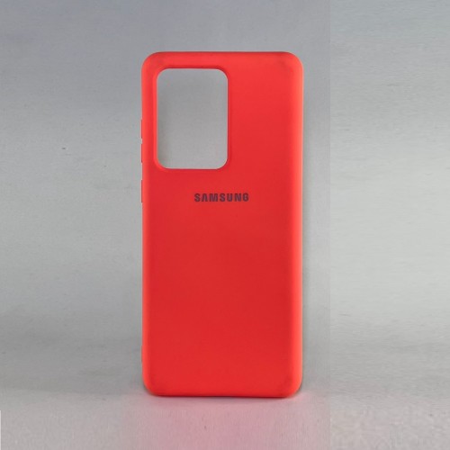 Capa Silicone Laranja Galaxy S20 Ultra