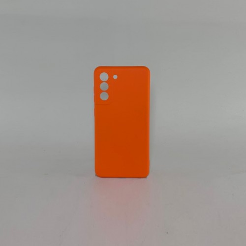 Capa Silicone Laranja Galaxy S21 FE