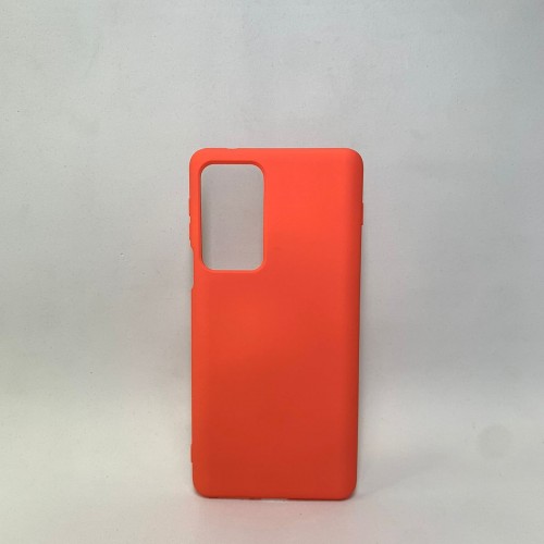 Capa Silicone Laranja Moto Edge 20 Pro