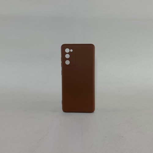 Capa Silicone Marrom Galaxy S20 FE