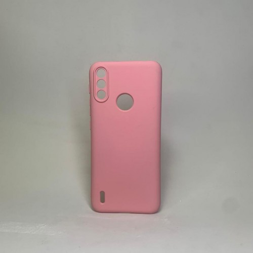 Capa Silicone Moto E7 Power Rosa