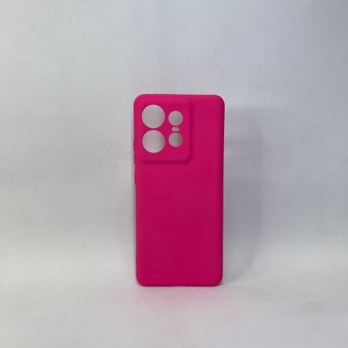 Capa Silicone Rosa Moto Edge 50 Pro