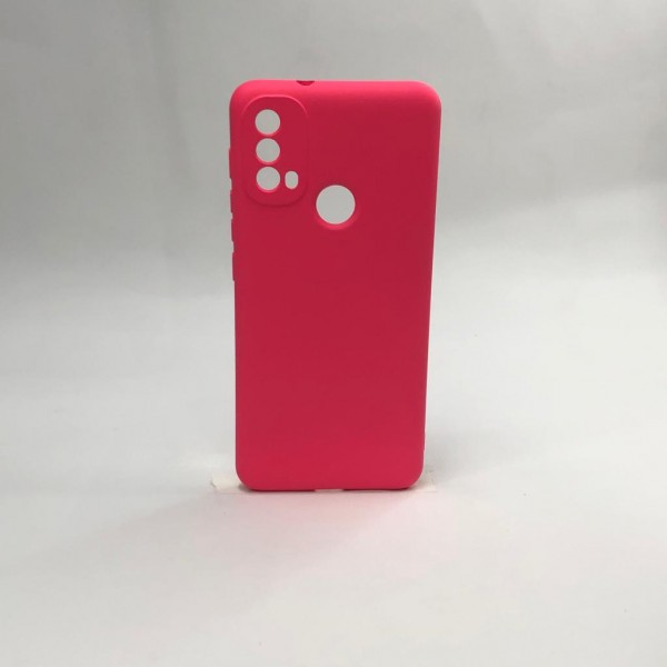 Capa Silicone Rosa Pink  - Motorola E40 