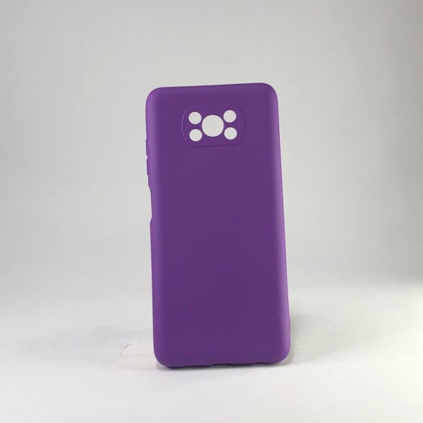 Capa Silicone - Roxa  - Xiaomi Poco X3 