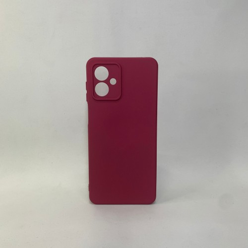 Capa Silicone Vermelho Escuro Moto G14