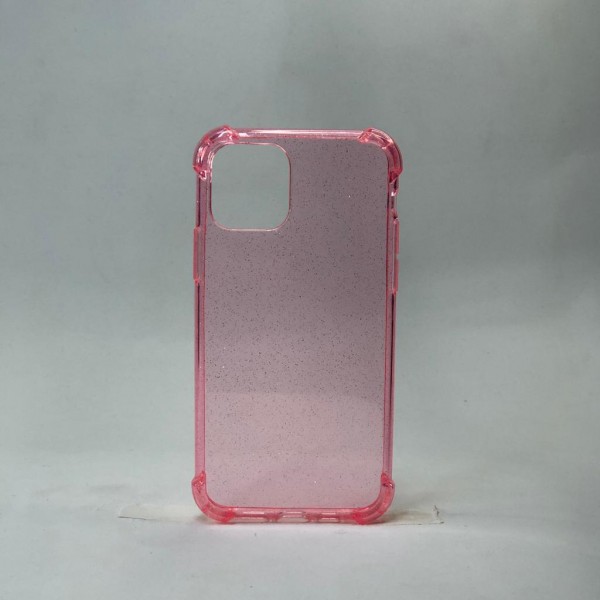 Capa Transparente Glitter Rosa -Iphone 11 Pro 