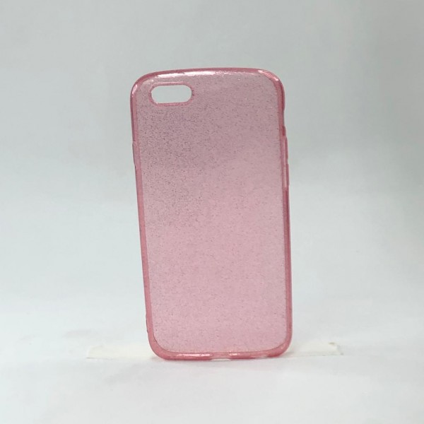Capa Transparente Glitter Rosa  -Iphone 6/6s