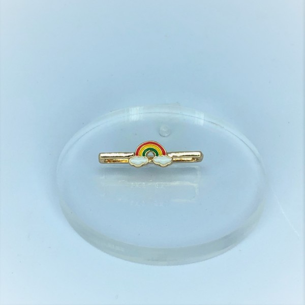 Pingente Dourado Arco-Iris para Pulseira Smartwatch / Apple Watch